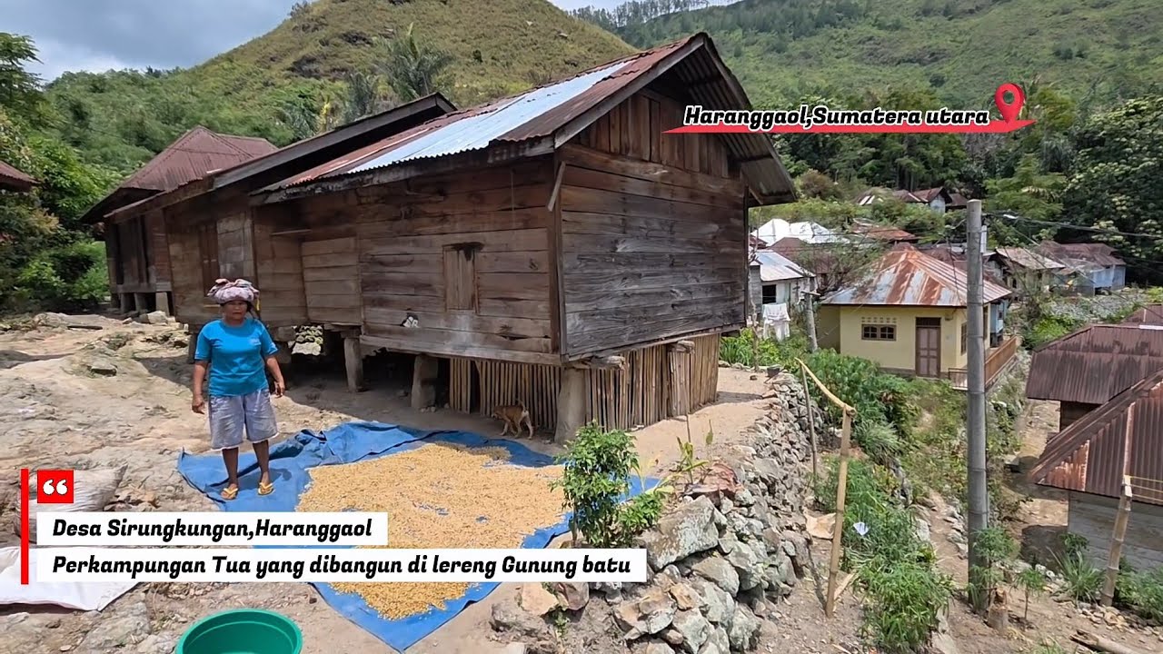 Kerasnya kehidupan di desa‼️dibangun dengan membuat tangga tangga di lereng gunung batu