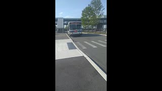 Queens, New York to Elmont, New York - Q110 Bus - Full Bus Route - Hybrid Electric Bus Orion VII HEV