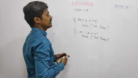 Prime No - Programming in Tamil - Payilagam