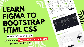 Learn BOOTSTRAP HTML CSS from Figma design Project 2 Video 9