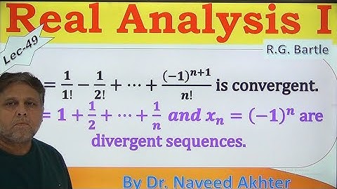 Application of Cauchy Convergence Criteria to prove or disprove convergence of real sequence. Lec-49