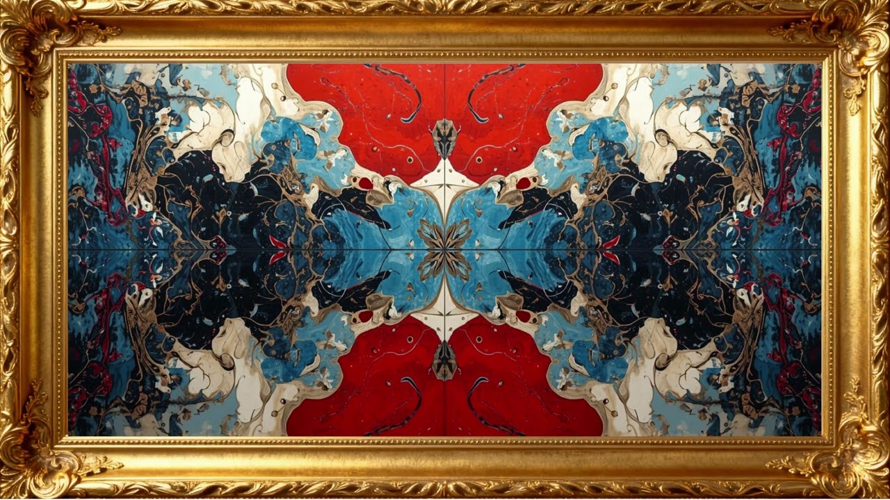 Symmetrical Abstract Art Paintings Luxury 4K Frame TV Art  - Symmetric Art TV Screensaver 4K