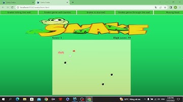 Demo game Snake giữa kỳ lập trình Front End     #games #video