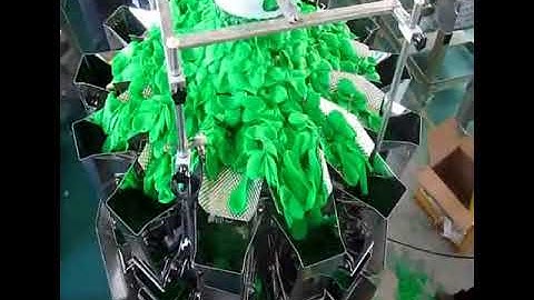 KENWEI  300g balloon testing by 14  heads multihead weigher