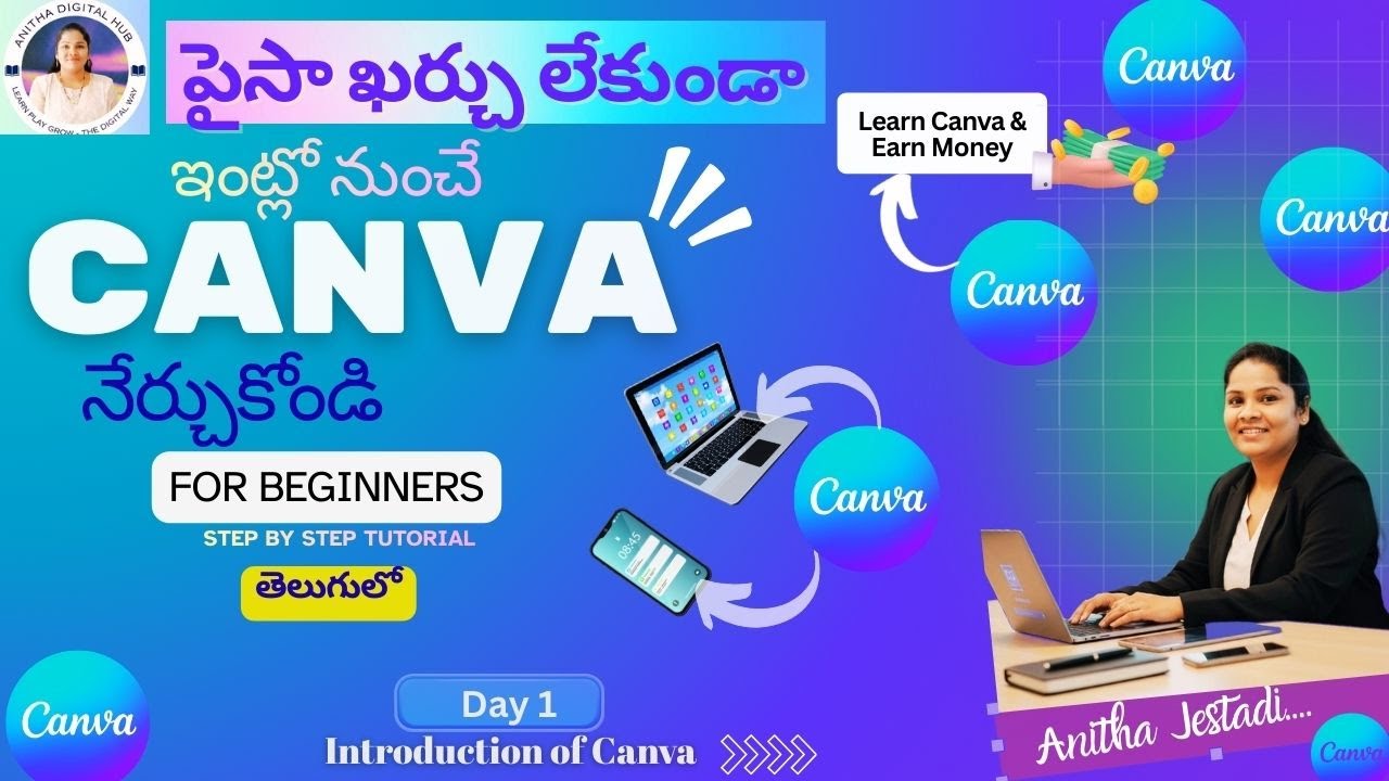 Canva Introduction for Beginners | Easy Design Tool for Students, homemakers 