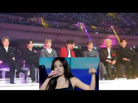 BTS reaction to BLACKPINK - 'SEE U LATER'  LIVE PERFORMANCE