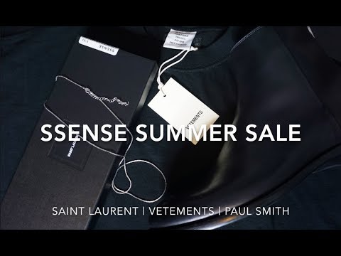 Ssense End Of Season Sale Unboxing | Saint Laurent, Vetements, Paul Smith | Fashion
