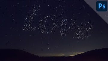 Sparkling text | Star text in the sky | PHOTOSHOP TUTORIAL - TEXT EFFECT