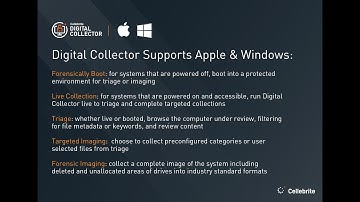 How to Collect Forensically Data from MAC Computer using Cellebrite Digital Collector (MacQuisation)