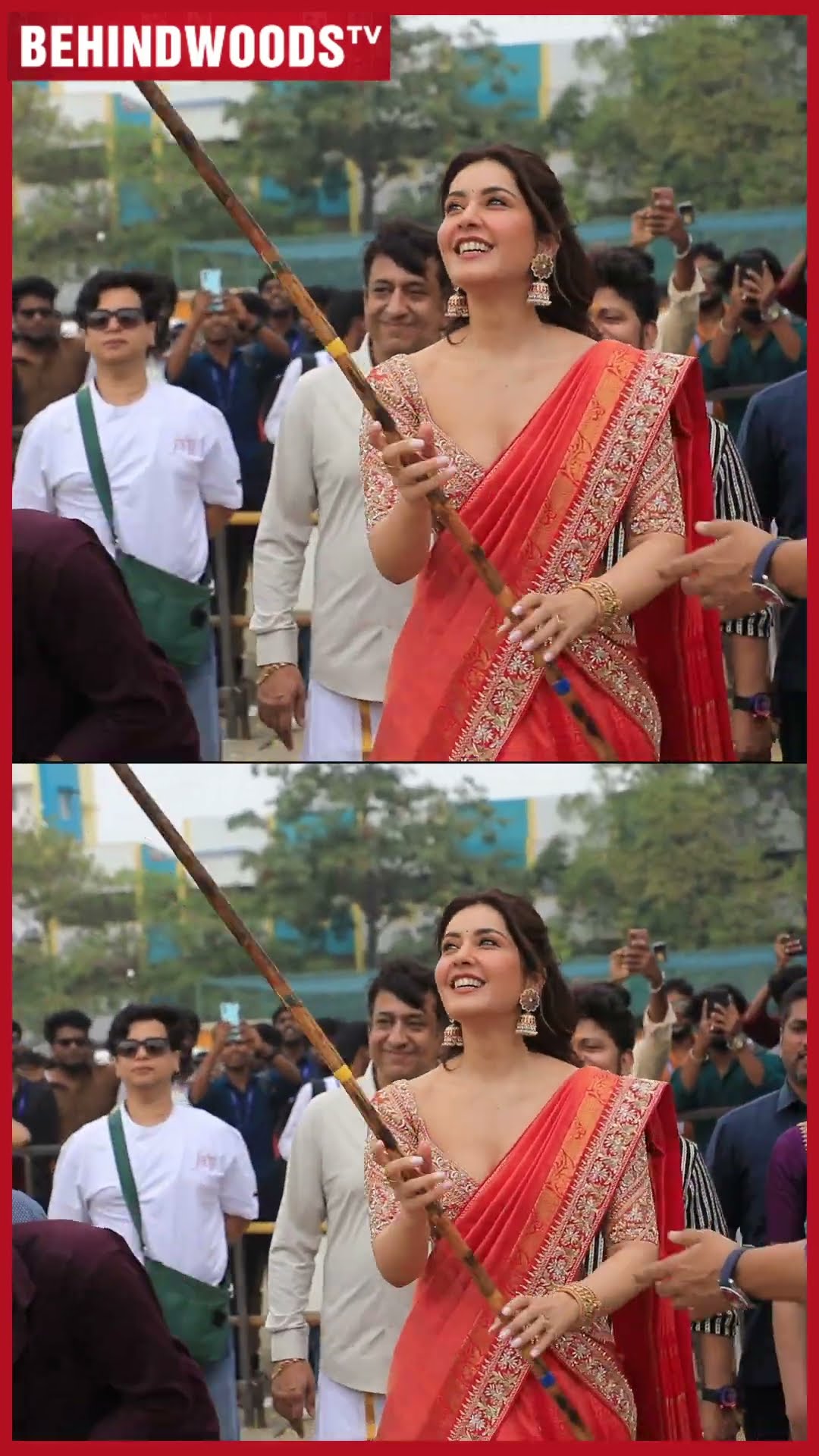 கம்பு எடுத்து Style-லா உறியடிச்ச Jiiva ? Raashii Khanna... Pongal Celebration