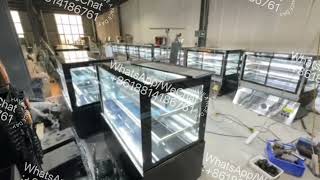Right-Angle Cake Display Fridge | Keeps Desserts Fresh with Eye-Catching Style