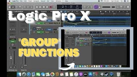 Logic Pro X Function "Group" in English