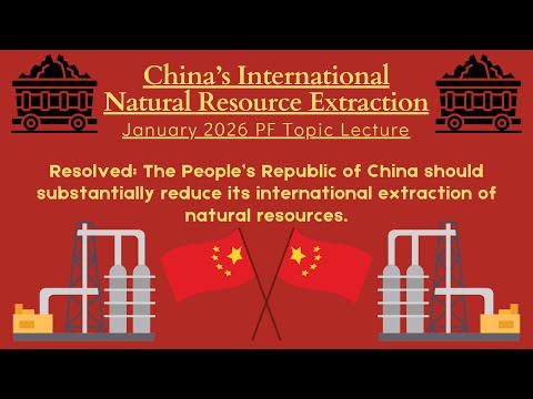 China S International Extraction Public Forum Debate January 2026 Topic Lecture Natural Resources 