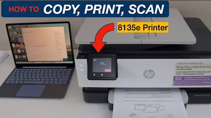 HP OfficeJet Pro 8135e  Copy ID, Enlarge, Reduce, Wireless Printing & Scanning Tutorial.