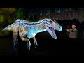 Raptor Experience Show with Blue at Jurassic World Dinosaur Exhibition