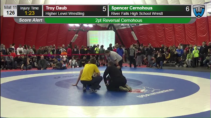 126 Troy Daub Higher Level Wrestling vs Spencer Ce...