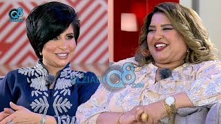 لقاء الفنانة مي البلوشي و الفنانة شهد سلمان في برنامج (غبقة الحمراء) عن مسلسل نوح العين و عاشر صفحة