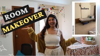 Renter's friendly Room Decor | My New Room in Gurgaon - Rent, decor| small room makeover aesthetic