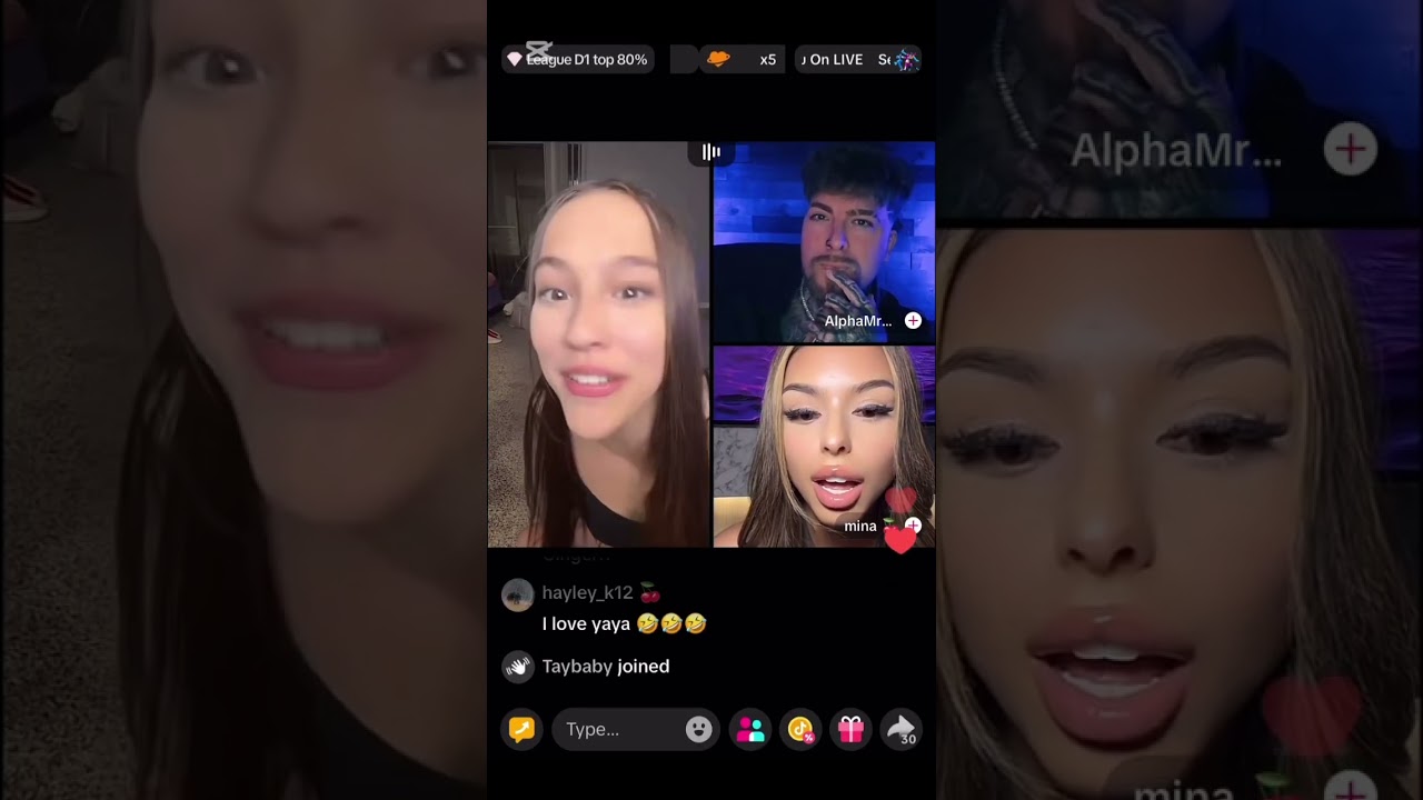 Yaya with Alpha, Lil’ Perk and others Thursday TikTok live video 
