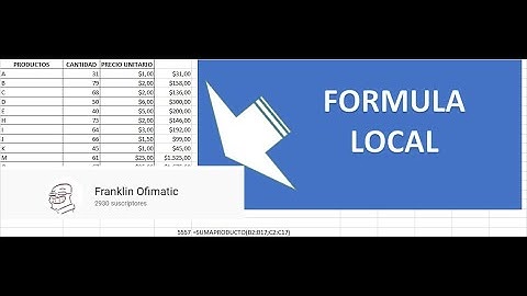 Excel Macros vba Formula local - Curso de excel y mas