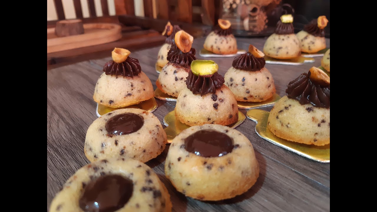 (financiers tigrés au chocolat)حلوة العيد