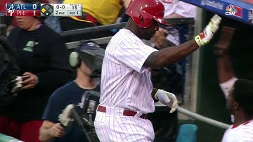 ATL@PHI: Howard scores Hernandez on a groundout