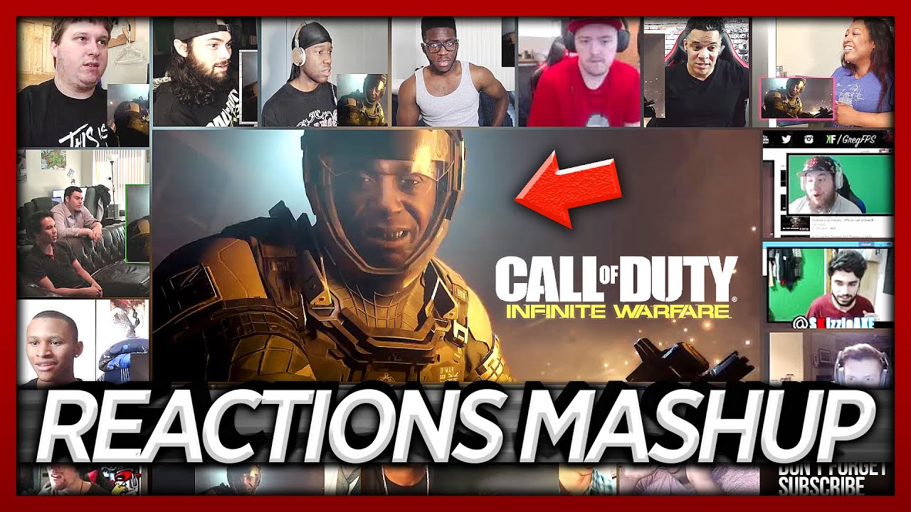 Call of Duty®: INFINITE WARFARE Official Trailer Reaction's Mashup (Gamers Reaction's)