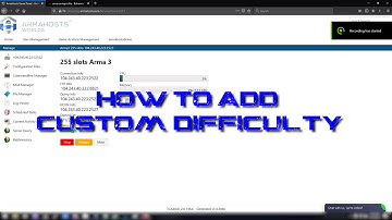How to add Custom Difficulty in Arma 3