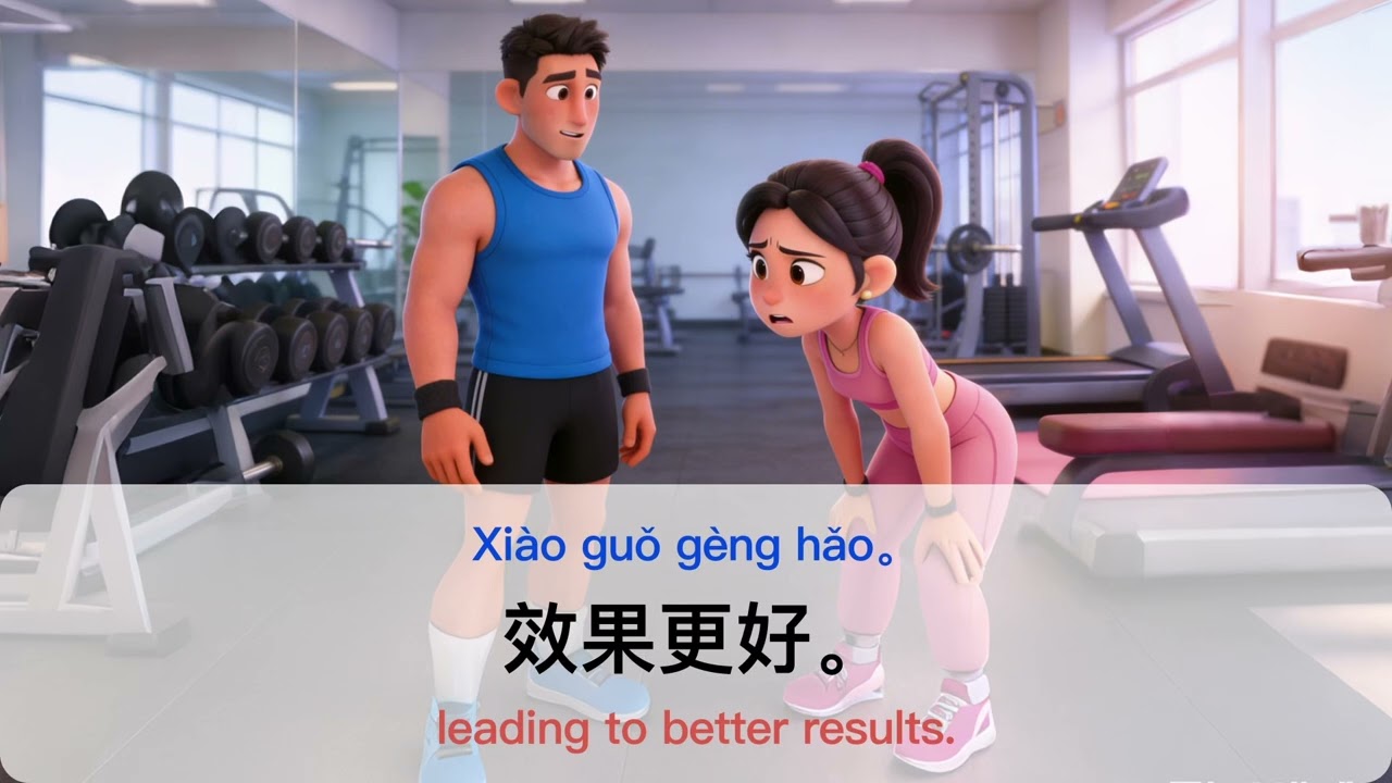 Chinese daily conversation in the gym regular speed loop3 6.9