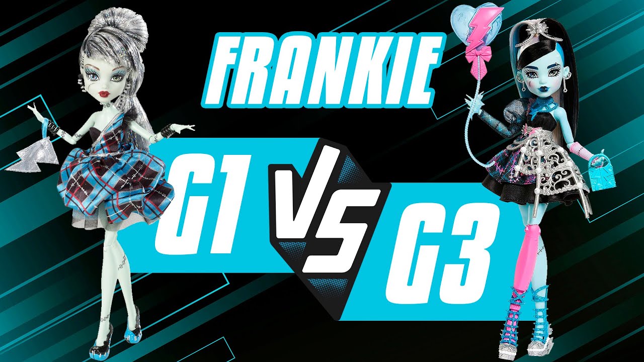 Diseñadora COMPARA Frankie Sweet 1600 VS Scary Sweet Birthday. Análisis Monster High G1 VS G3 ⚡