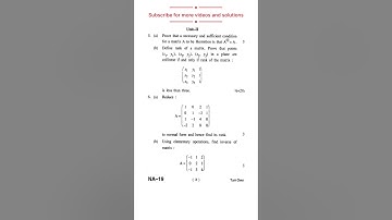 Trigonometry and matrices | previous year question paper | Important Questions | Bsc Sem 1 puchd.