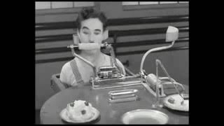 Charlie Chaplin Machine Feeding