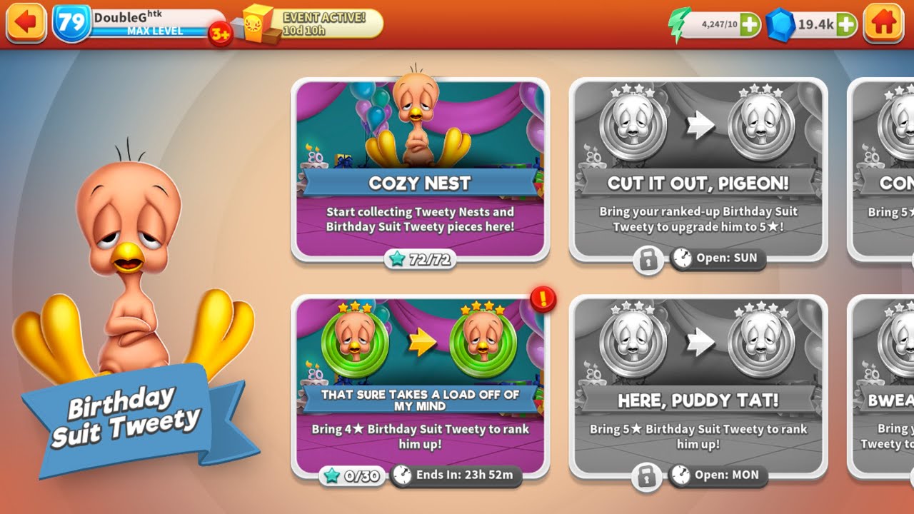 Birthday Suit Tweety: That Sure Takes a Load Off My Mind, Acts 1&2 | Looney Tunes: World of Mayhem