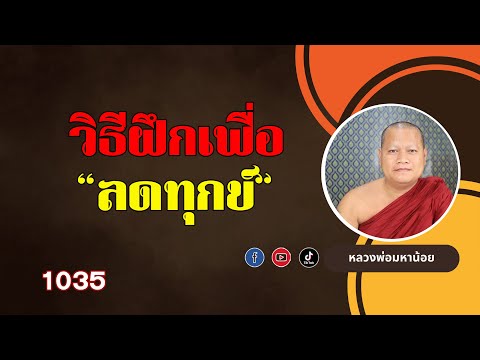 วิธีฝึกเพื่อ ลดความทุกข์ ⭕️ EP 1035 #ฟังธรรมะ #หลวงพ่อมหาน้อย