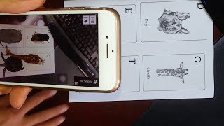 Install using Animal 4D+ on Iphone with paper-printed photos. screenshot 5
