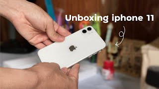 Unboxing iPhone11 In 2022 I แกะกล่อง ไอโฟน11 สีขาว 64 GB