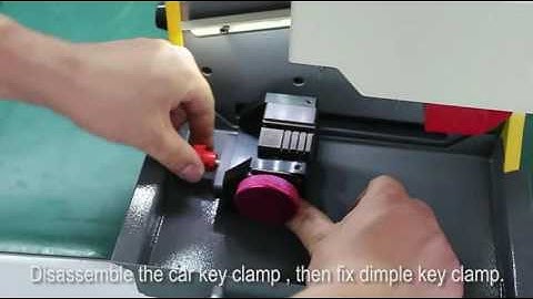 How to Calibrate SEC-E9 Key Cutting Machine Dimple Key Clamp-obdii365
