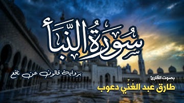 تلاوة مرتبة لسورة النبأ كاملة بصوت القارئ طارق دعوب - Surah An-Naba Tariq Daawob