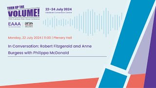 In Conversation - Robert Fitzgerald AM and Anne Burgess AM with Philippa McDonald