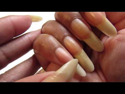 Crazy Long NATURAL Nails 😱 Correcting Nails From Another Nail