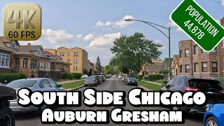 Driving Around Chicago Ghetto - Auburn Gresham Neighborhood in 4k Video