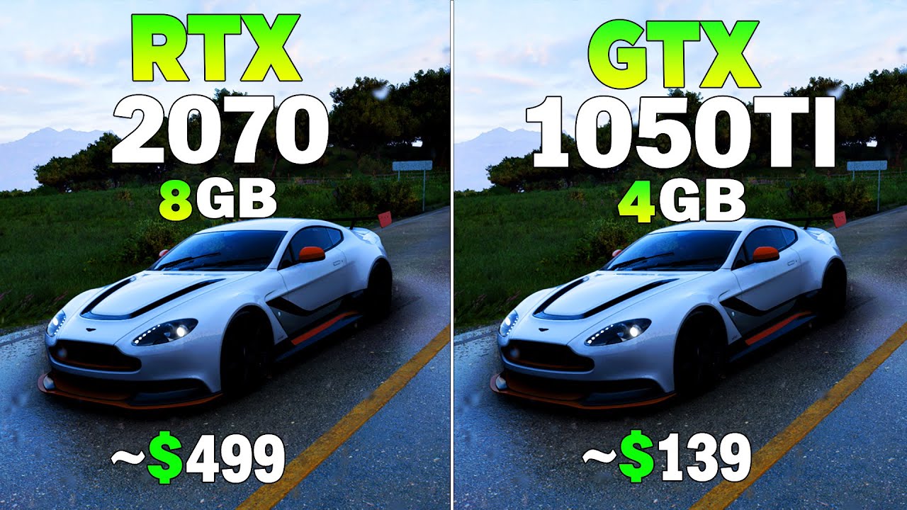 RTX 2070 vs GTX 1050 Tİ - Test in 8 Games
