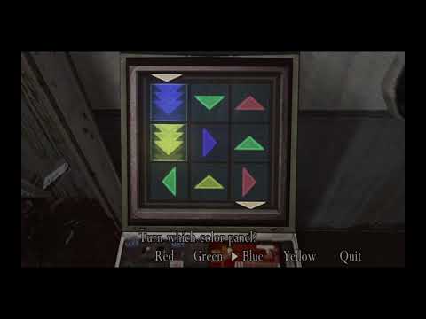 resident evil 4 chapter 5-1 colored arrows security system puzzle walkthrough