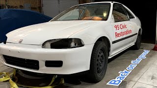 Front Suspension Install  - Civic Restoration Part 13 by E-Dod 480 views 1 year ago 13 minutes, 36 seconds