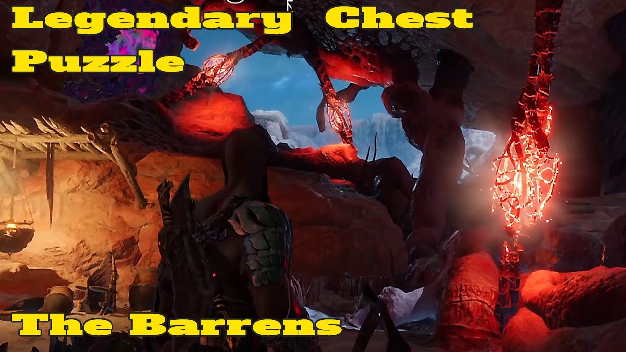 Alfhein - The Barrels - Legendary Chest Puzzle, Red Hive Vines | God of War Ragnarok