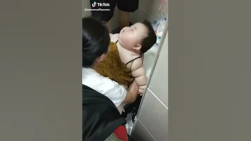 Fat asian baby tik tok