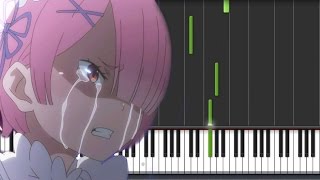 Video thumbnail of "Re:Zero kara Hajimeru Isekai Seikatsu Ep 7 OST - Slow STYX HELIX Piano (Synthesia Tutorial + Sheet)"