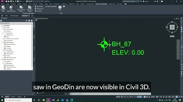 How to import ground data from GeoDin into Autodesk Civil 3D