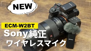 待望のSony純正ワイヤレスマイク「ECM-W2BT」の実力を徹底検証します！