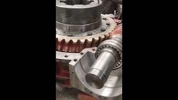 Big worm gear reducer running. #Gearbox #gear #bronze #worm #bearing #interesting #manufacturing